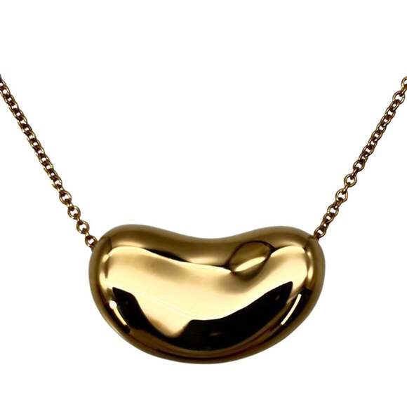 Tiffany & Co. Jewelry - TIFFANY Authentic 18k Gold Bean Necklace